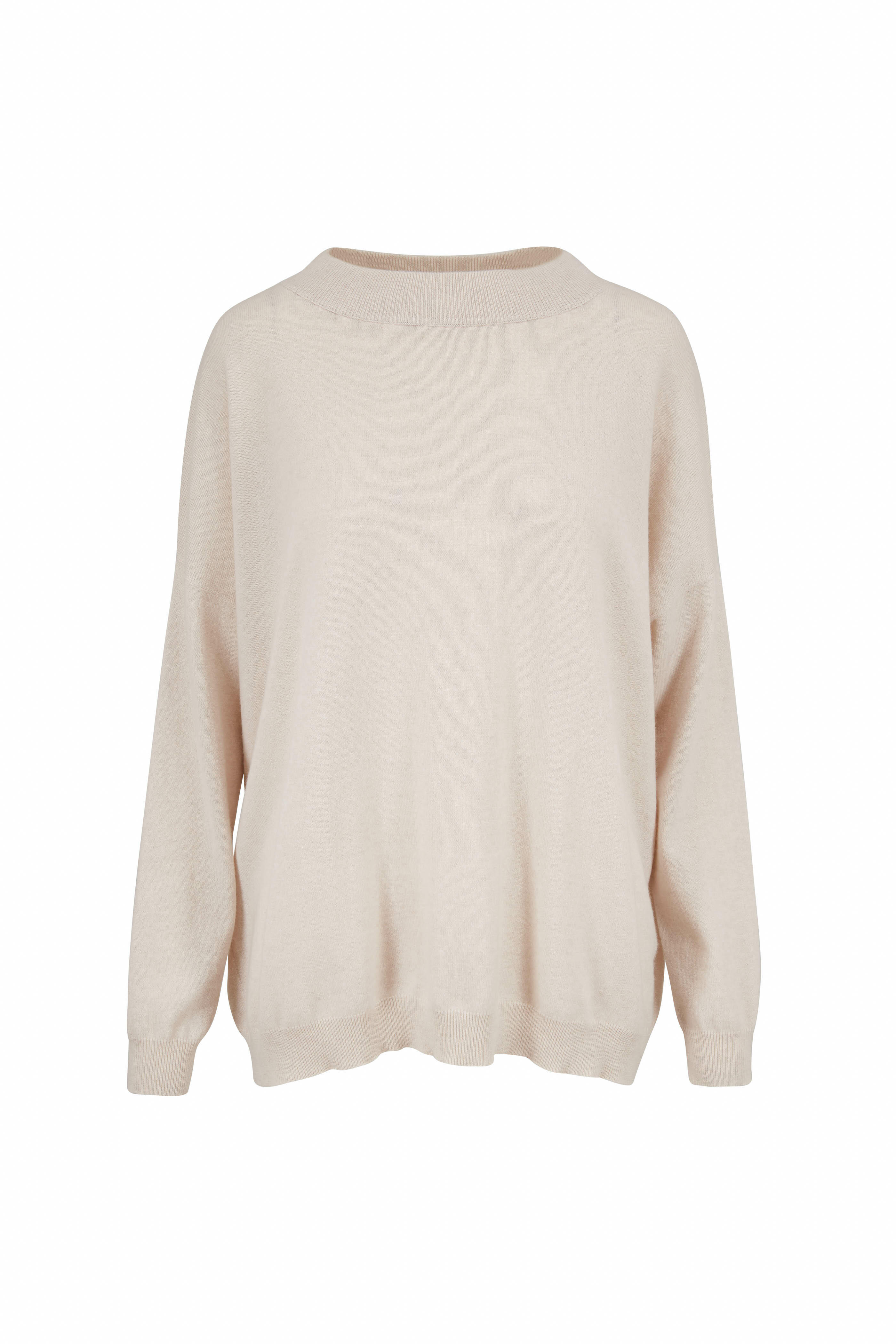 Brunello Cucinelli - Oat Cashmere Mockneck Sweater