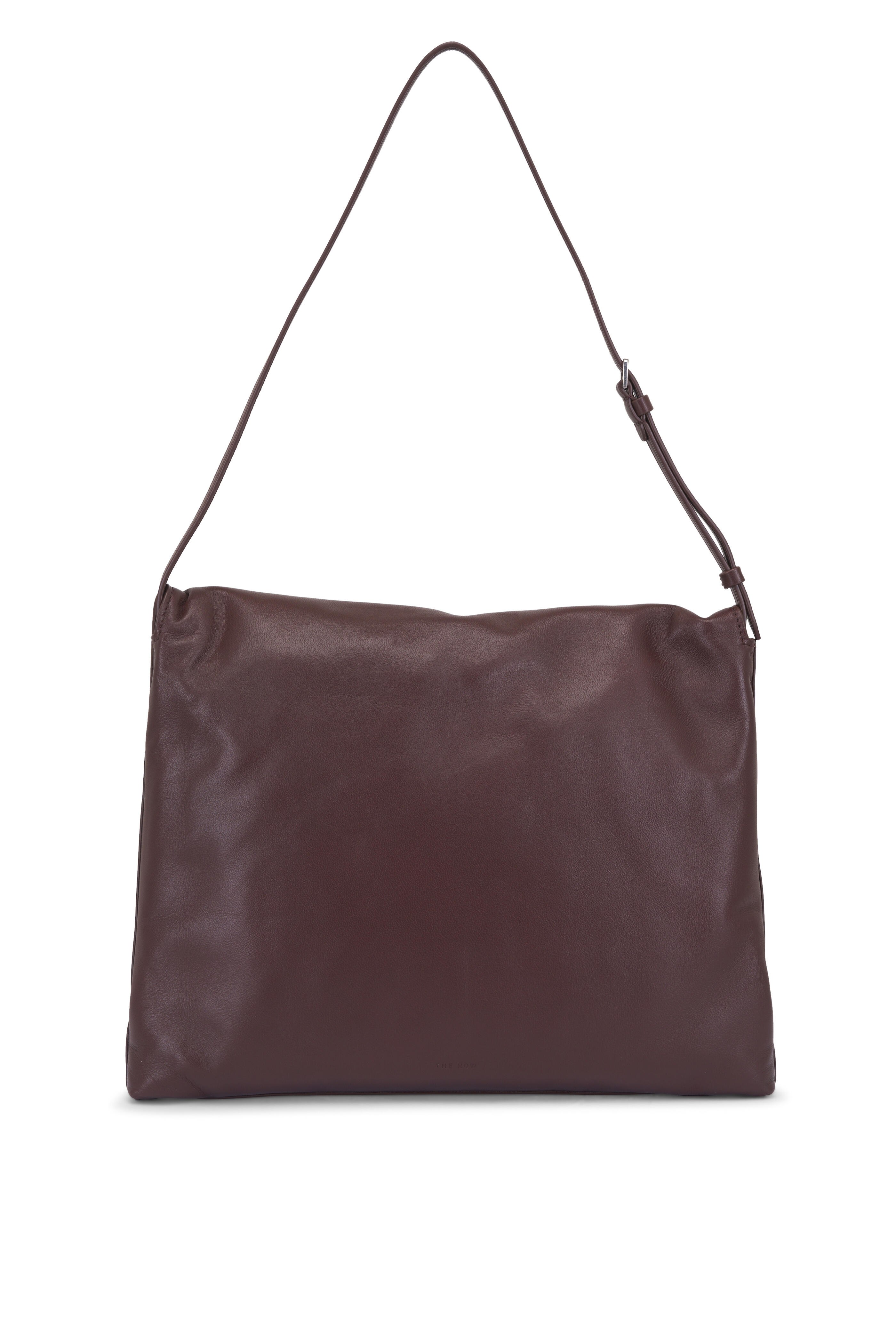 The Row - Nan Brown Mélange Leather Shoulder Bag