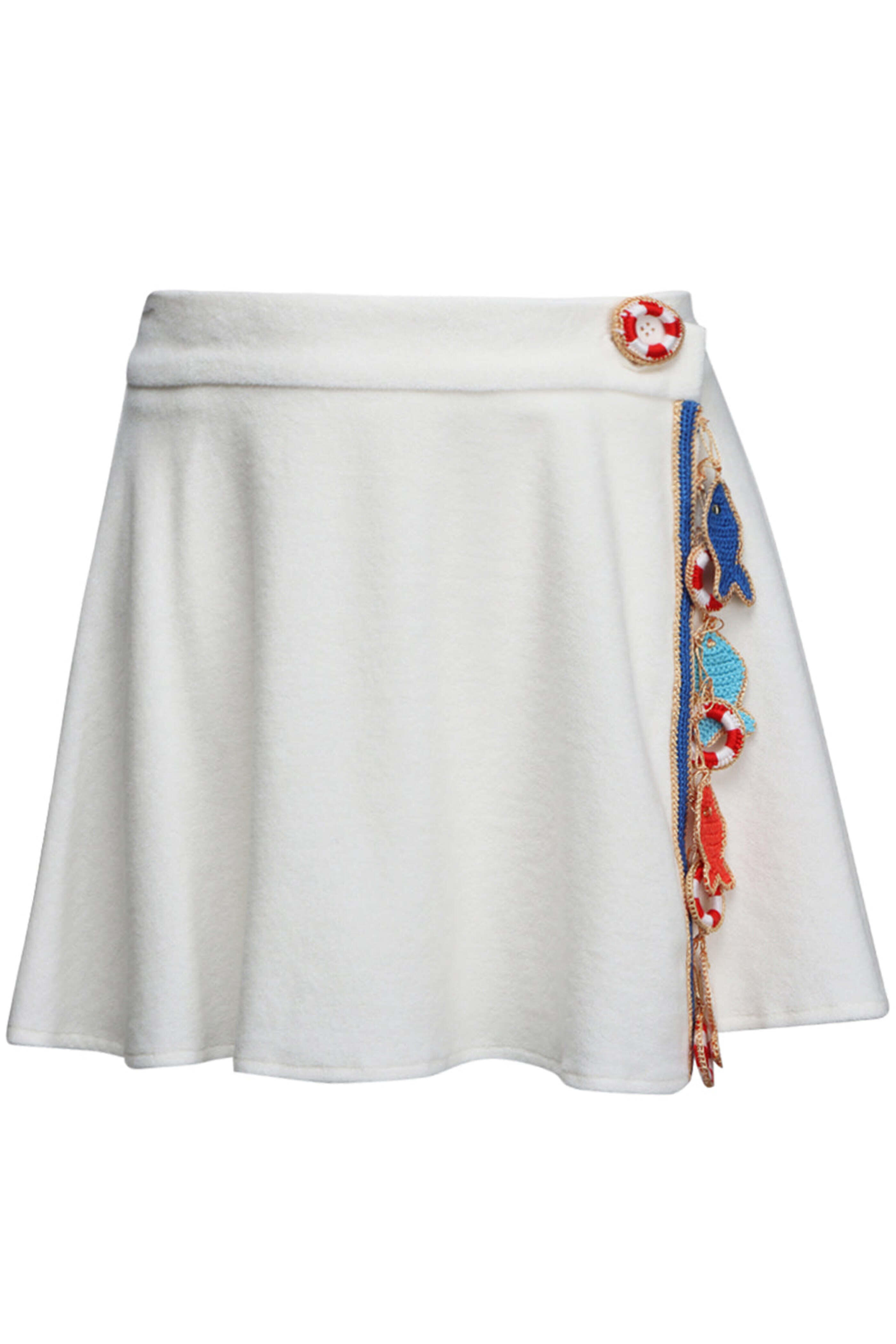 My Beachy Side - Ivory French Terry Ginger Mini Skirt