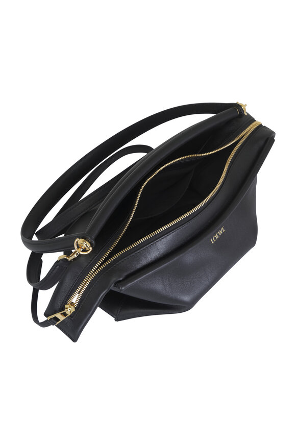 Loewe Small Whisker Black Leather Shoulder Bag - view 5