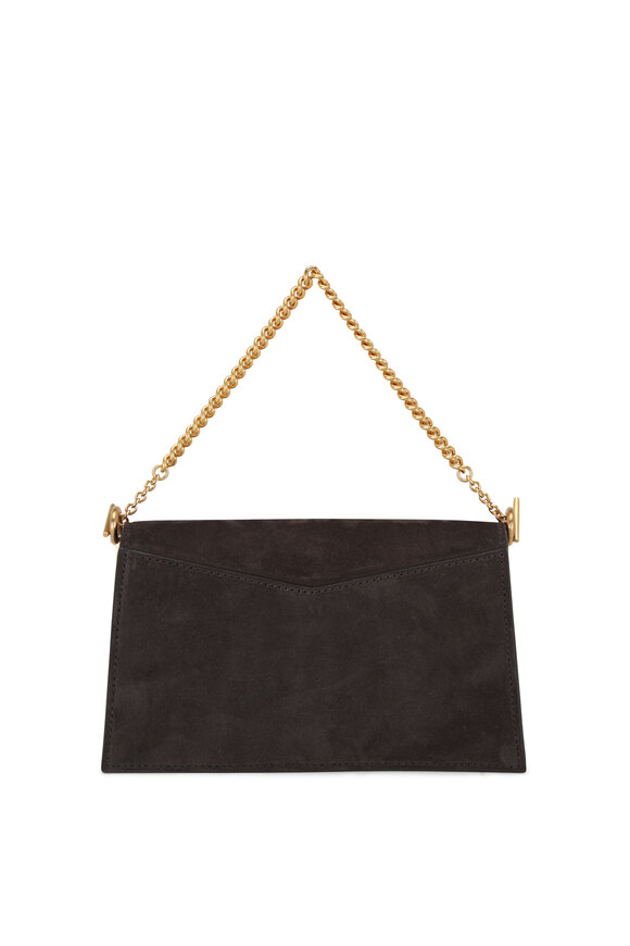 Métier - Mini Roma Chocolate Suede Clutch