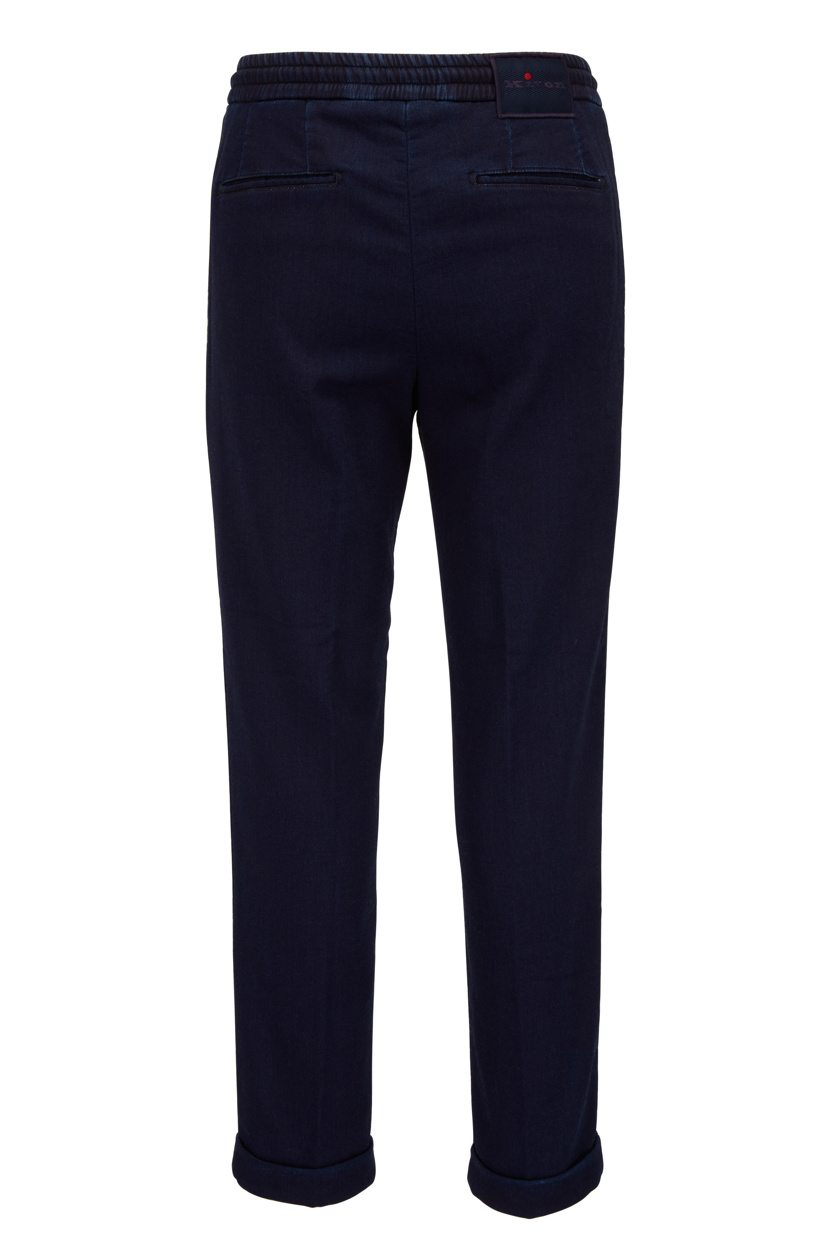 Kiton - Navy Drawstring Chinos | Mitchell Stores