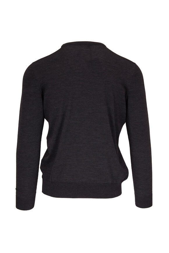 Kiton - Gray Wool Crewneck