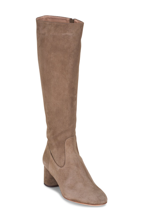 AGL Lorette Taupe Suede Knee High Boot, 55mm