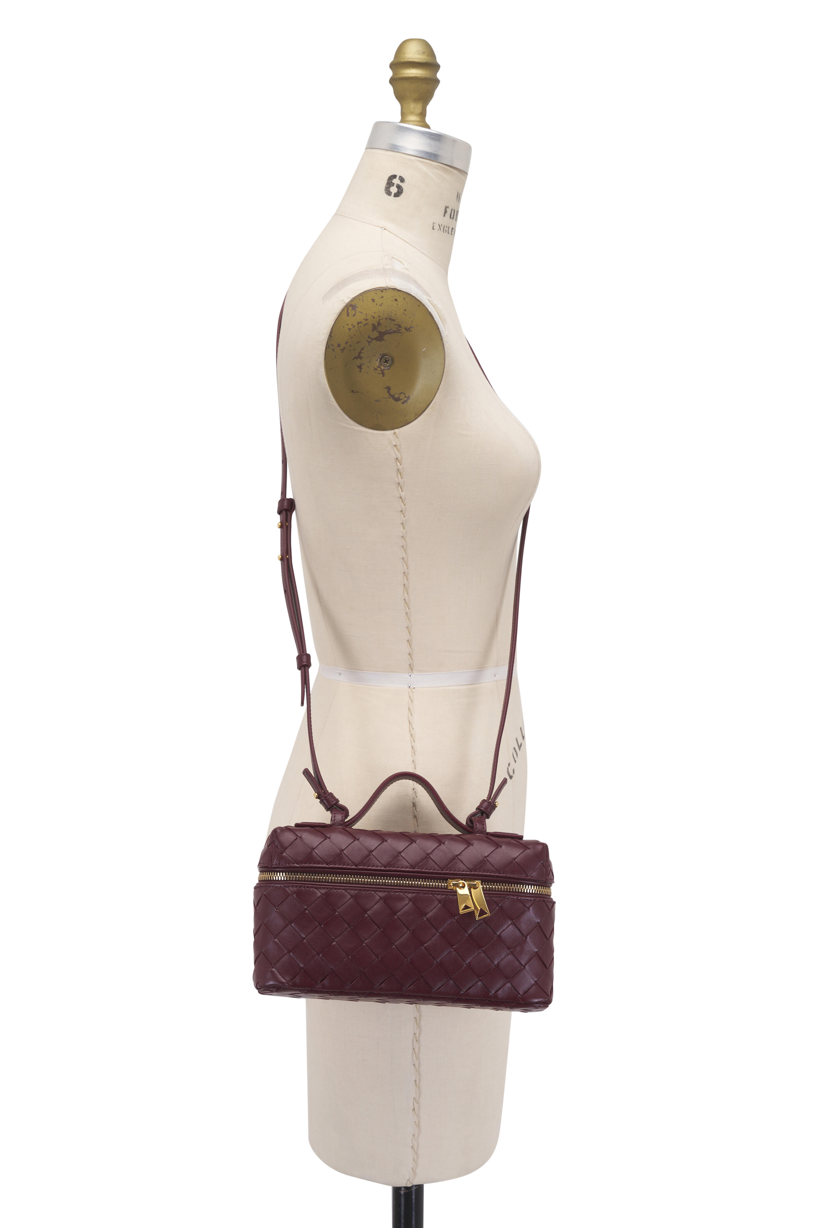 Bottega Veneta - Bang Bang Barolo Intrecciato Leather Vanity