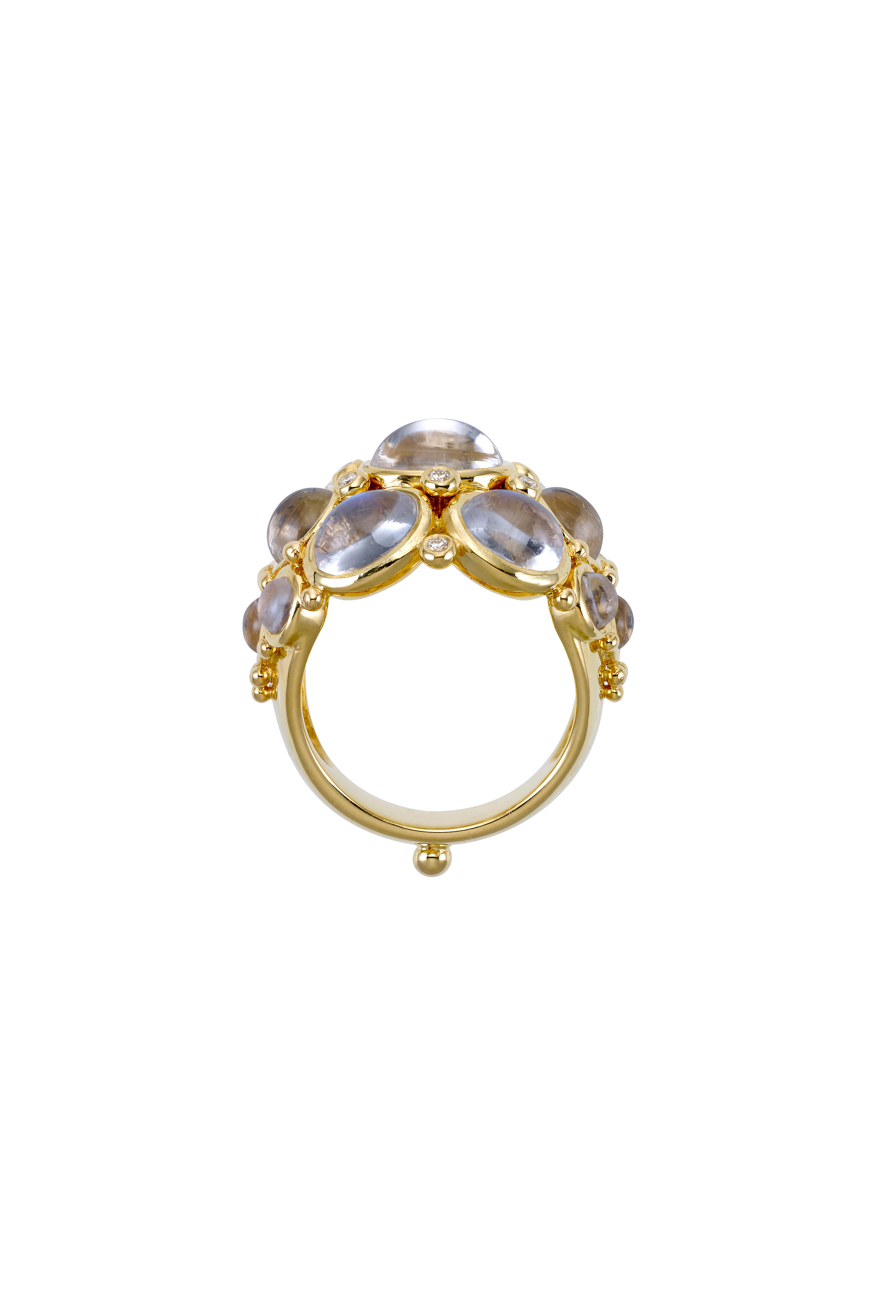 Temple St. Clair - 18K Yellow Gold Bombe Moonstone Ring