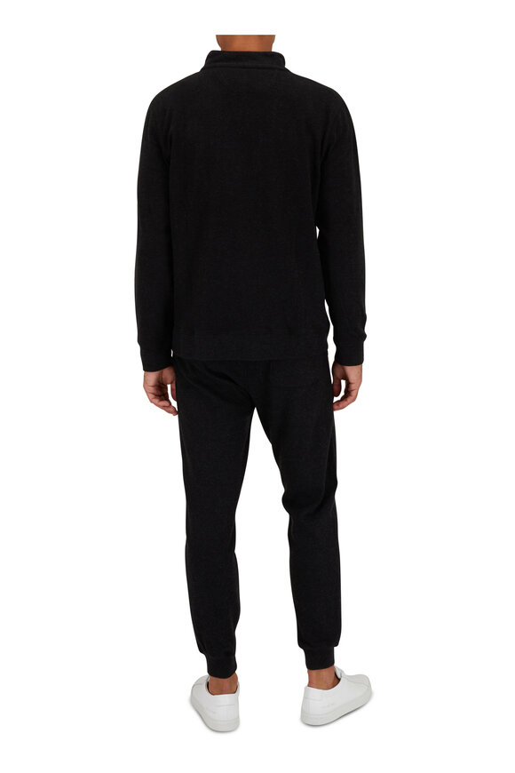 Faherty Brand - Legend™ Heather Black Sweater Quarter Zip Pullover