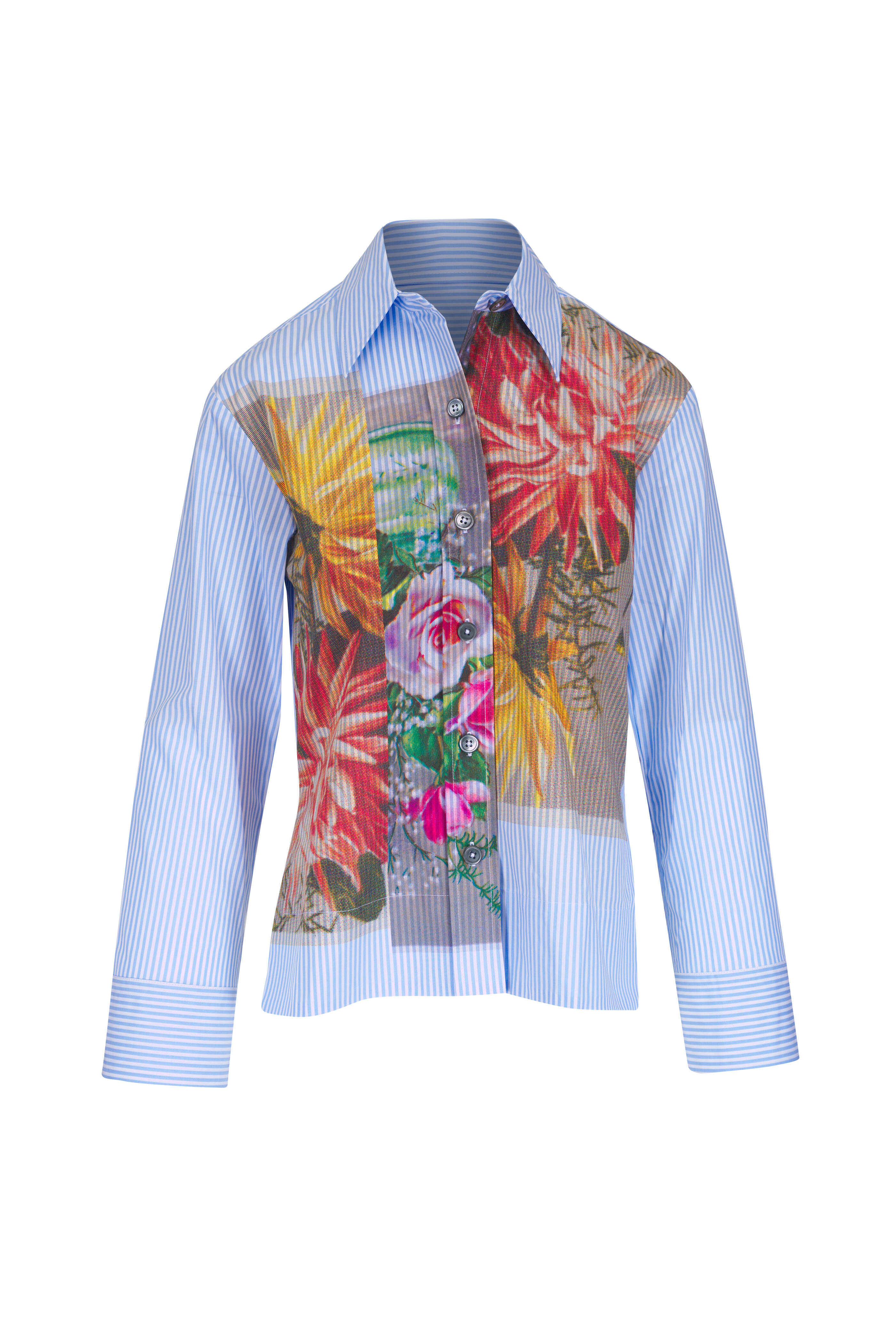 Odeeh - Postcard Collage Multicolor Button Up