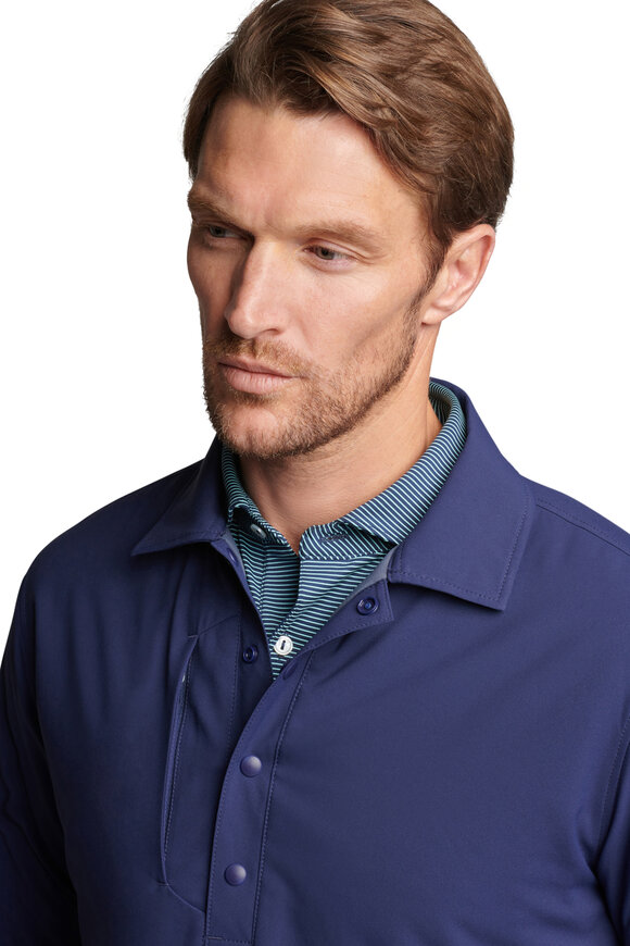 Peter Millar - Approach Navy Insulated Snap Shirt