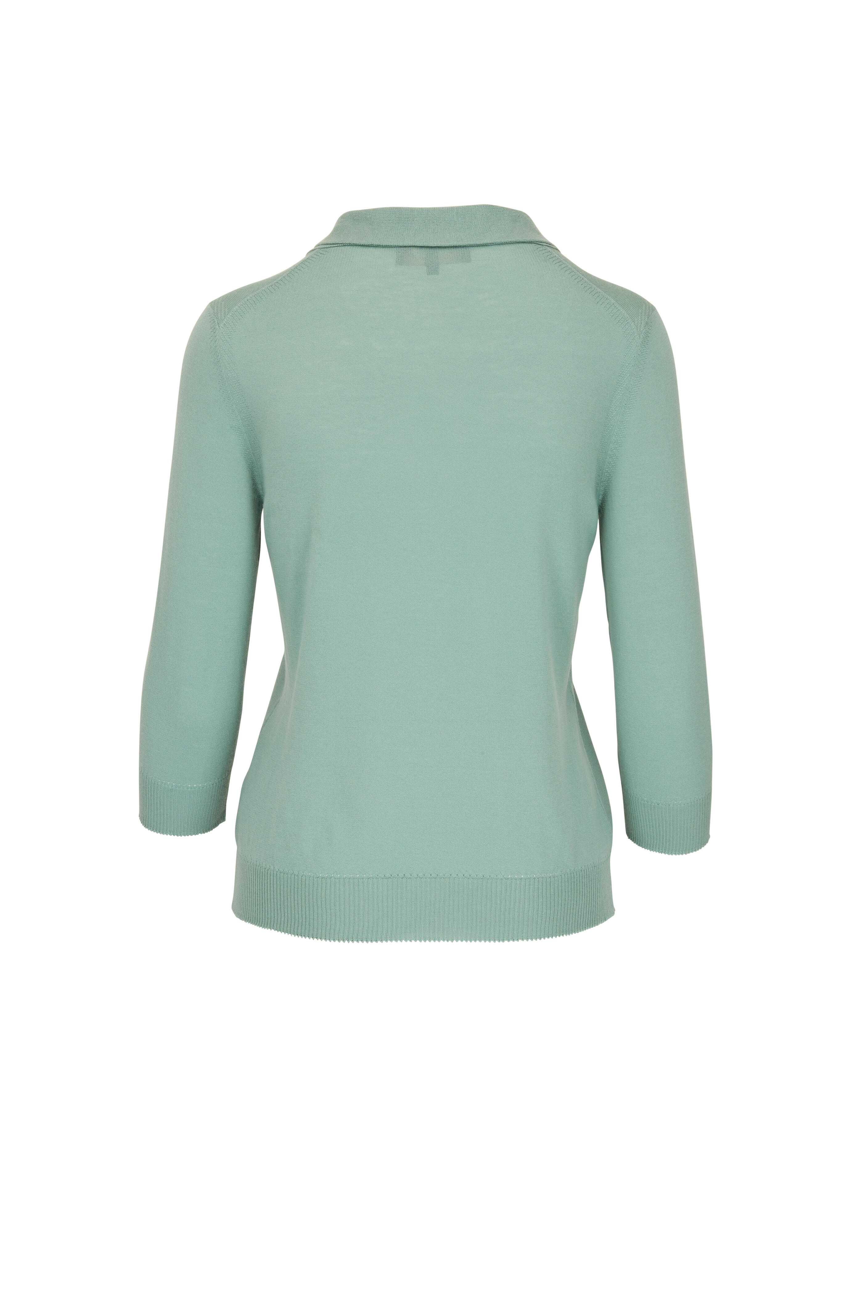 Loro Piana - Jade Baby Cashmere Angel Folded V-Neck Sweater