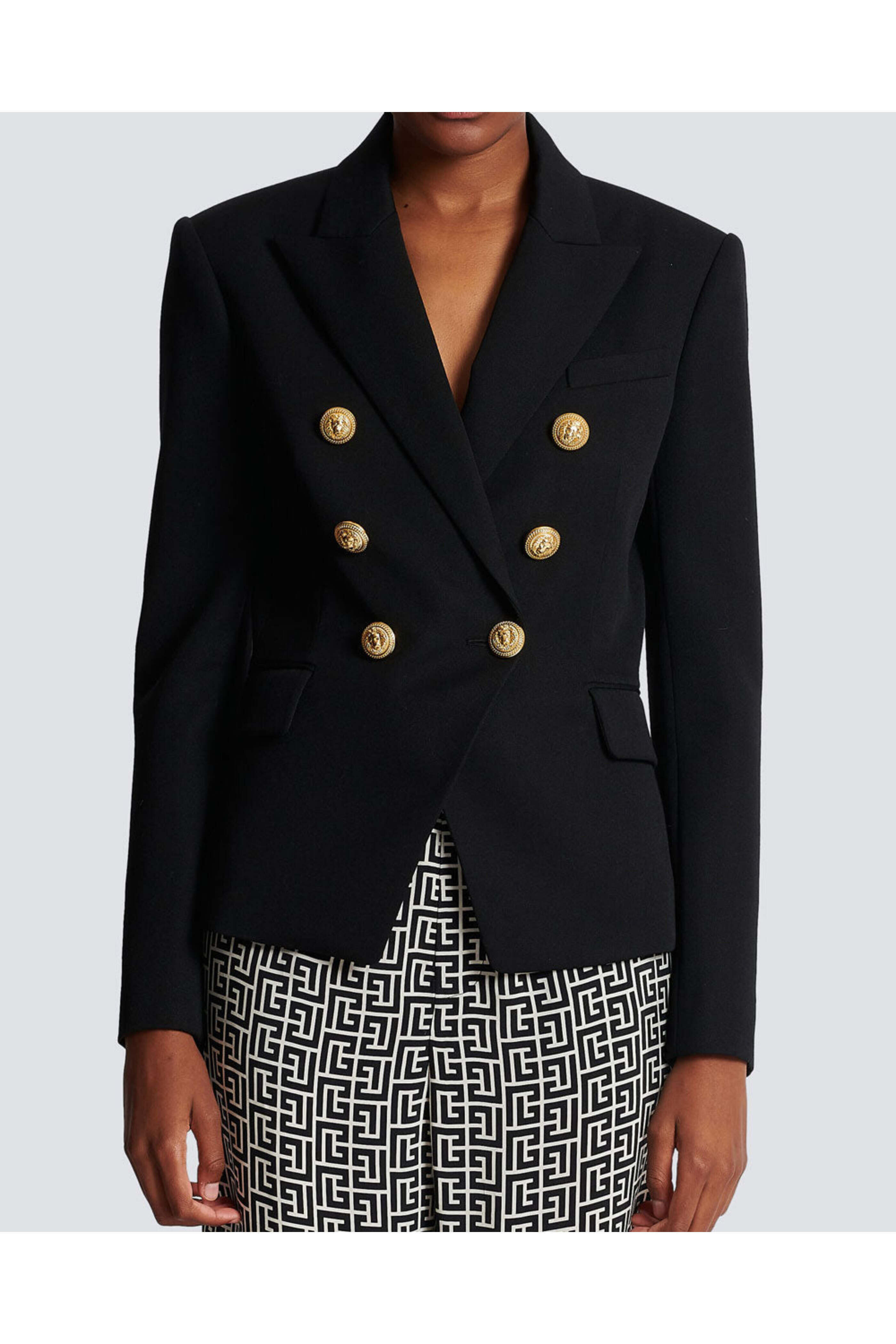 Balmain - Noir Double Breasted Blazer