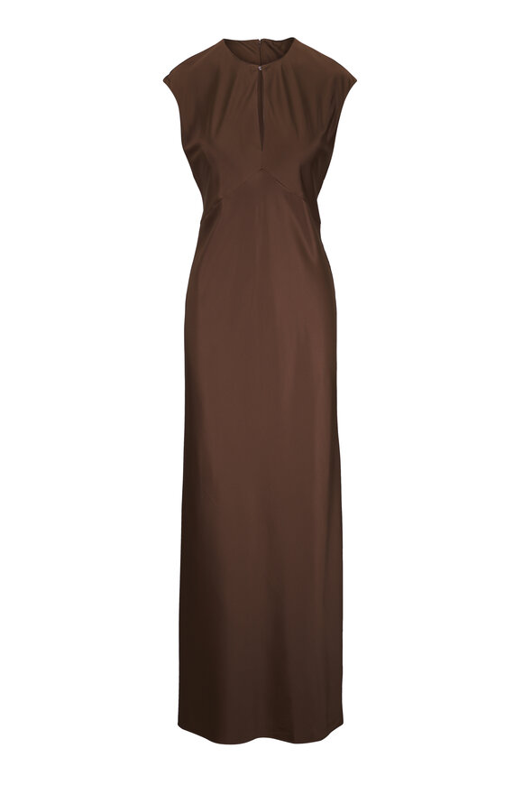 Veronica Beard Nelzy Walnut Maxi Dress