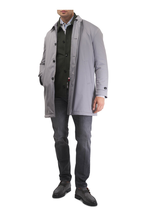 Kiton Olive Wool & Cashmere Overshirt - view 5