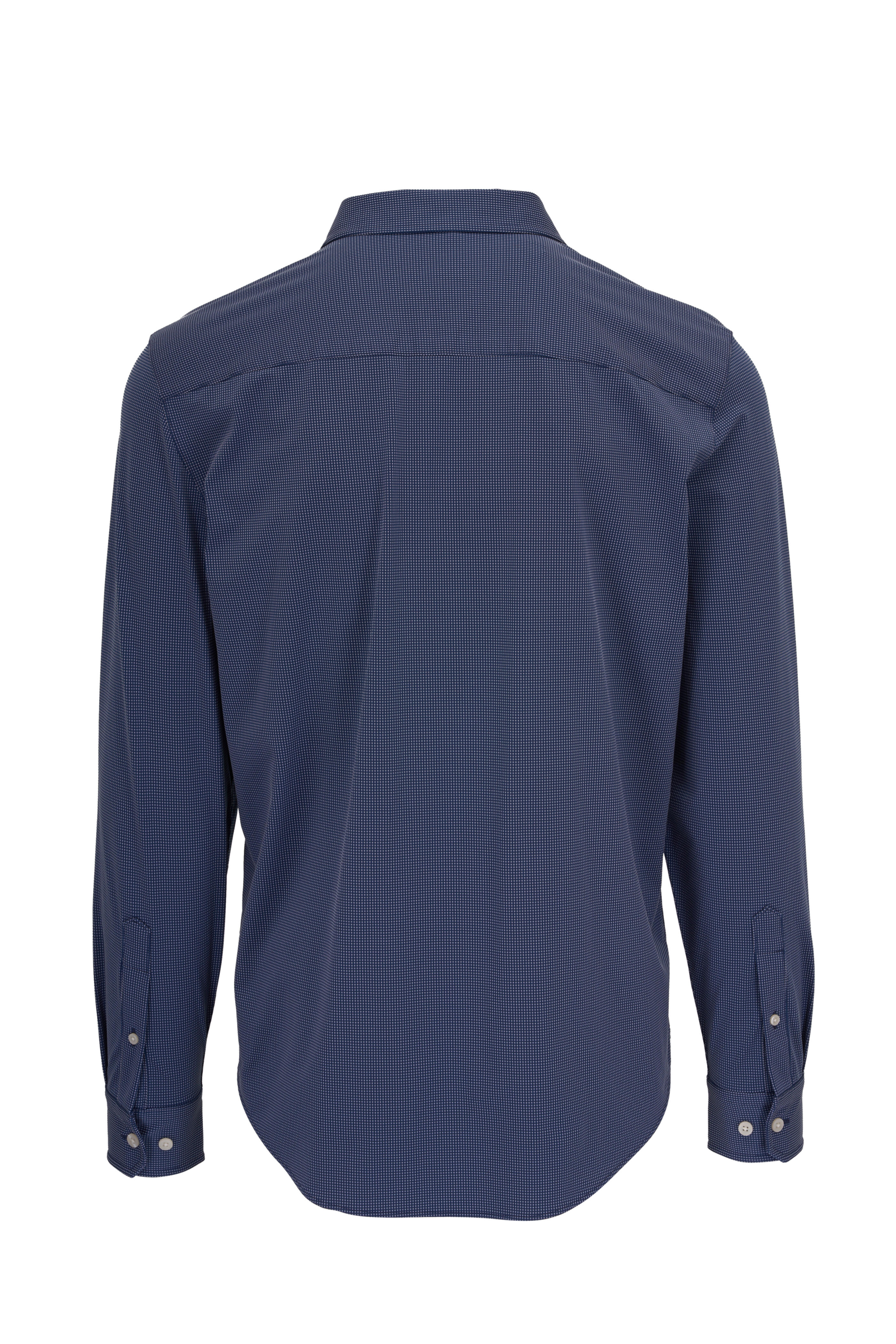Rhone Apparel - Commuter Blue Geometric Dot Shirt