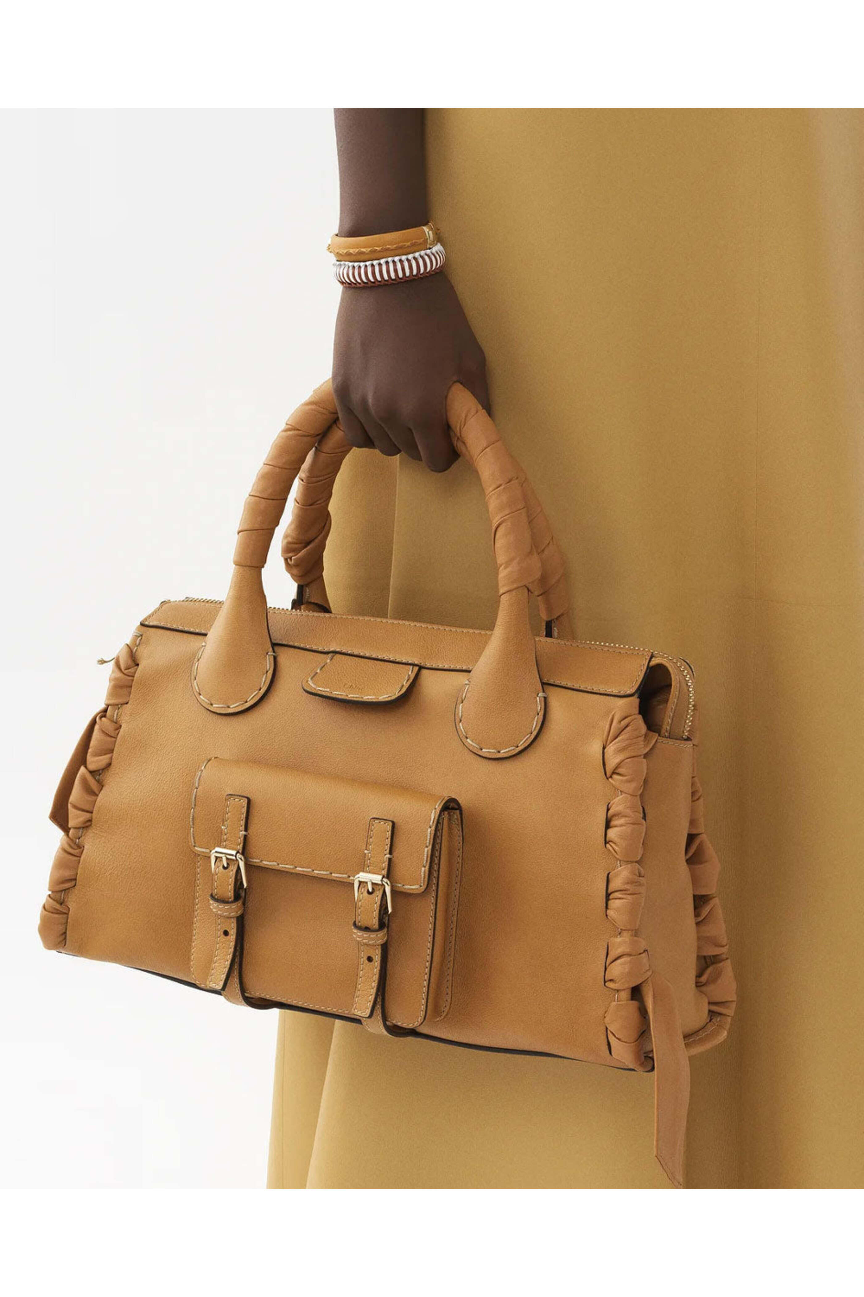 Chloé - Medium Edith Bag in Autumnal Brown