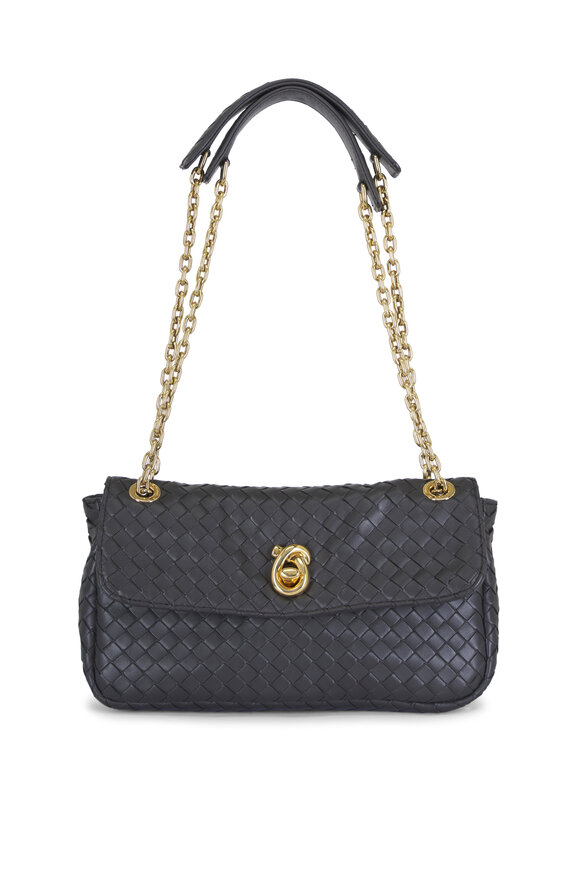 Bottega Veneta Small Madison Espresso Leather Chain Shoulder Bag - view 1