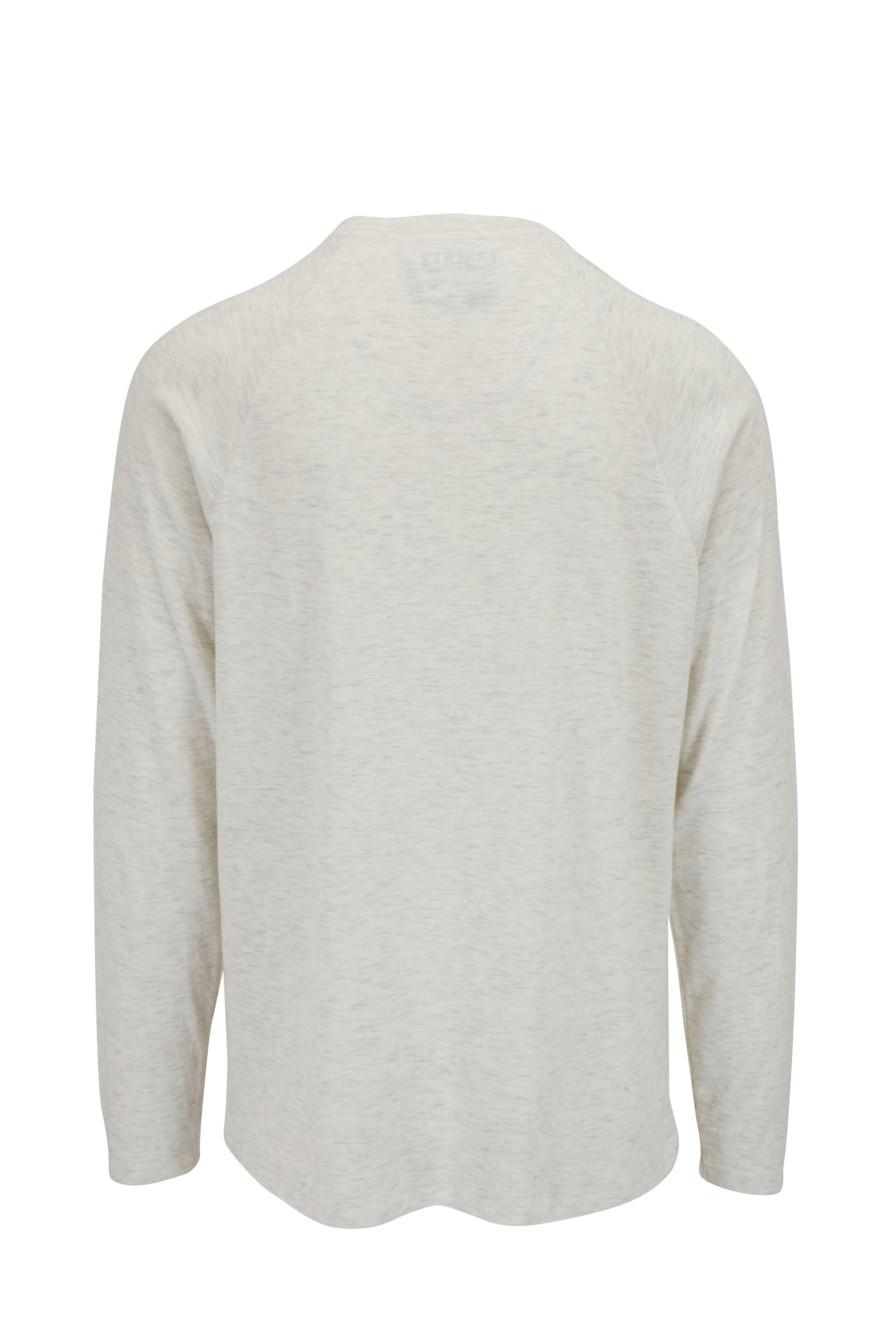 Faherty Brand - Cloud Ivory Heather Long-Sleeve Henley