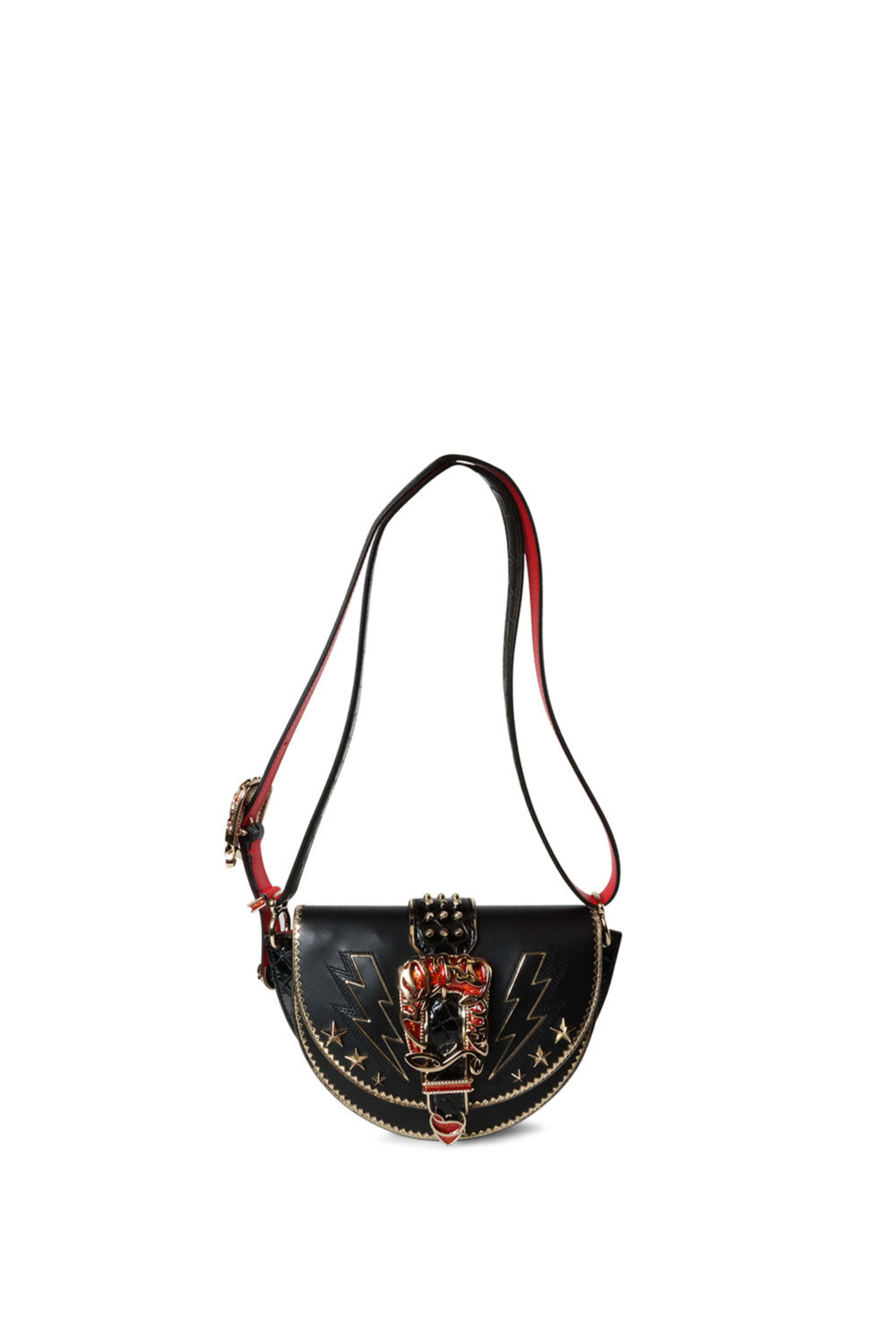 Christian Louboutin - Giddy Buckle Crossbody Bag in Black