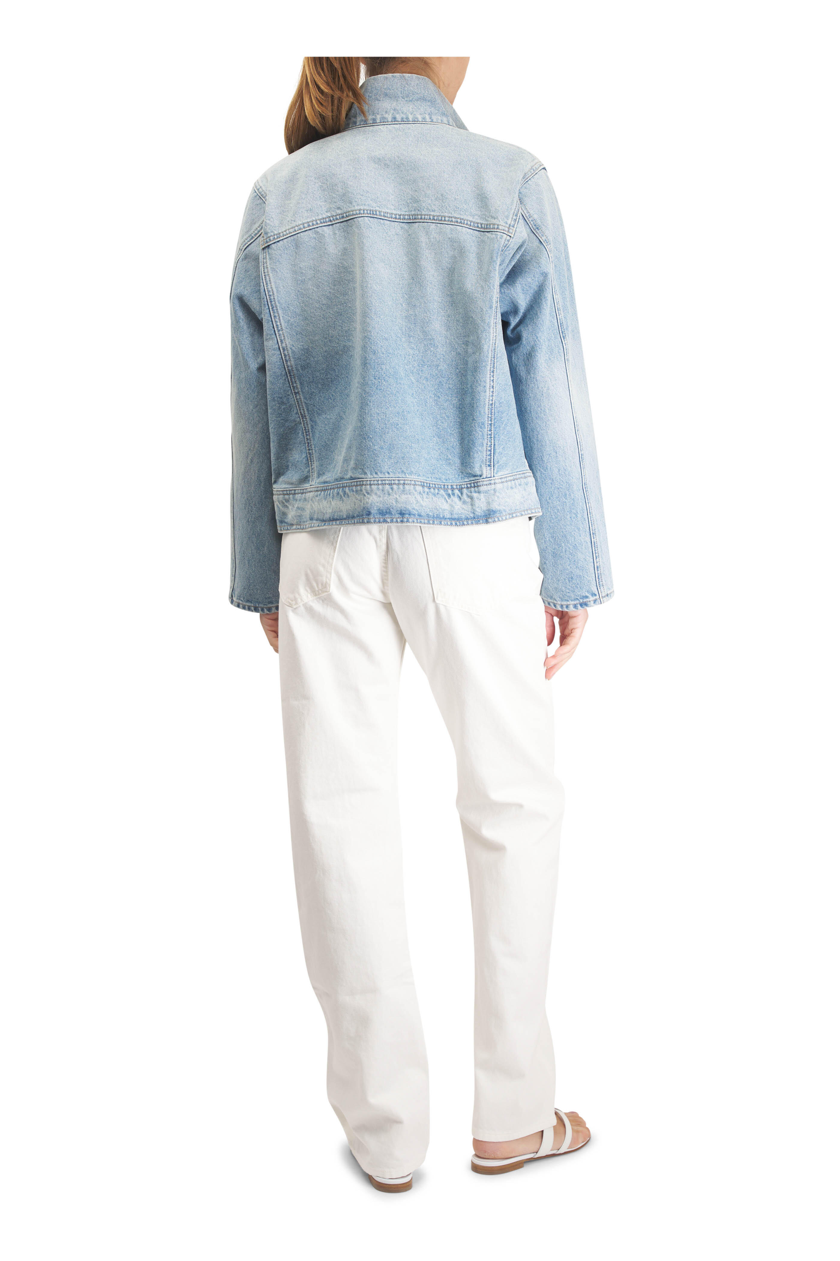 Nili Lotan - Cream Briana Straight Leg Jean