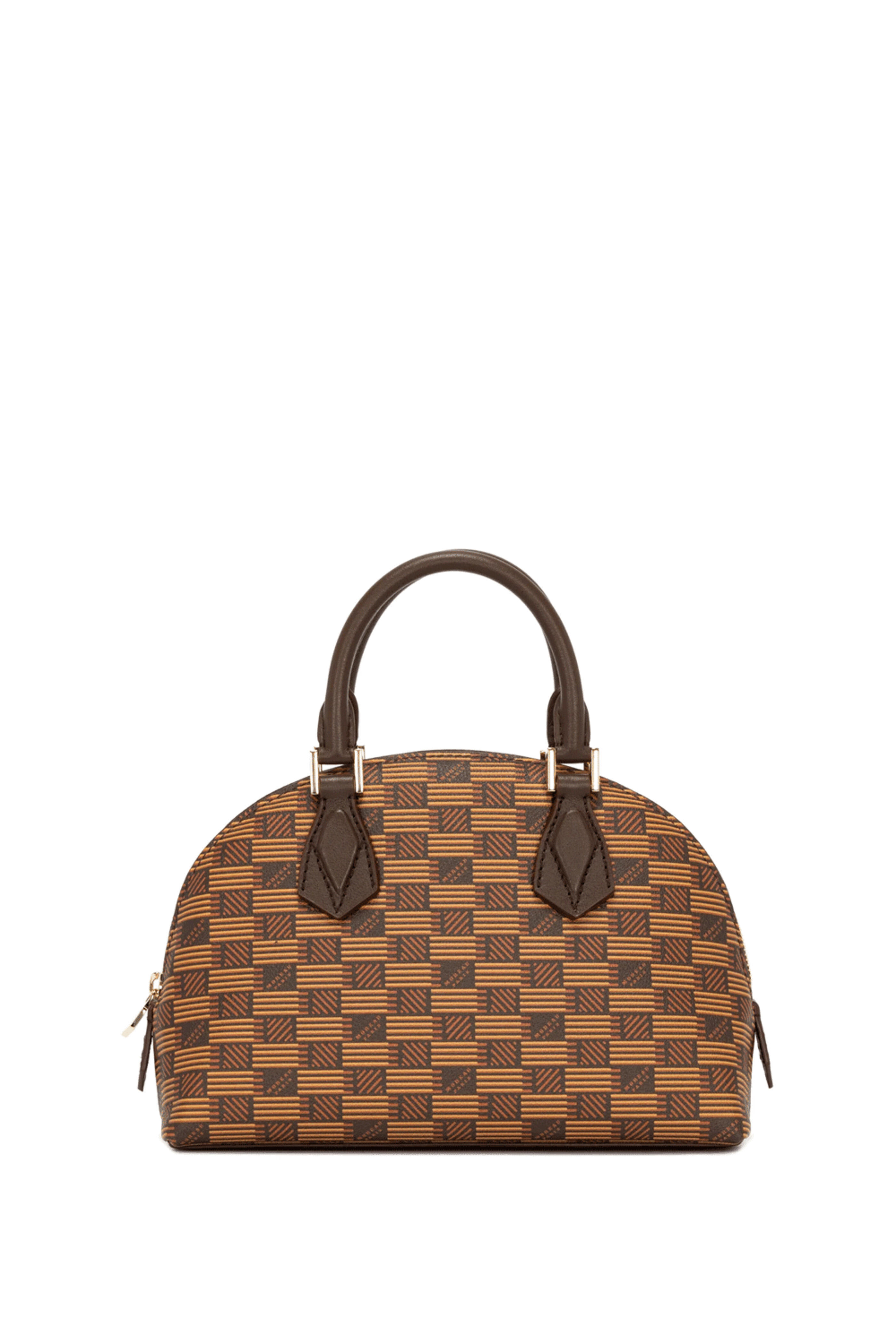 Moreau Paris - Small Reina Halfmoon Chocolate Top Handle Bag