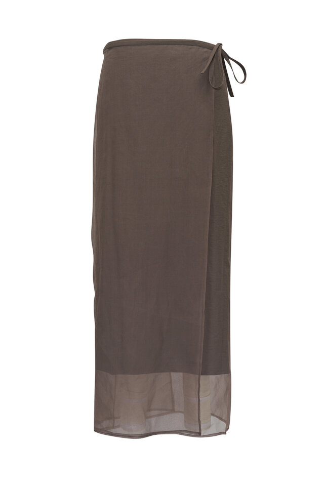スカート BRUNELLO CUCINELLI Cashmere and silk ribbed skirt Brunello Cucinelli Diamante Rib Knit Cashmere-Silk Pull-On