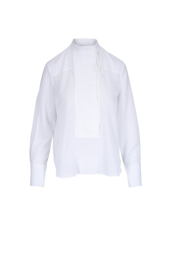 TWP Gabriel White Cotton Blouse