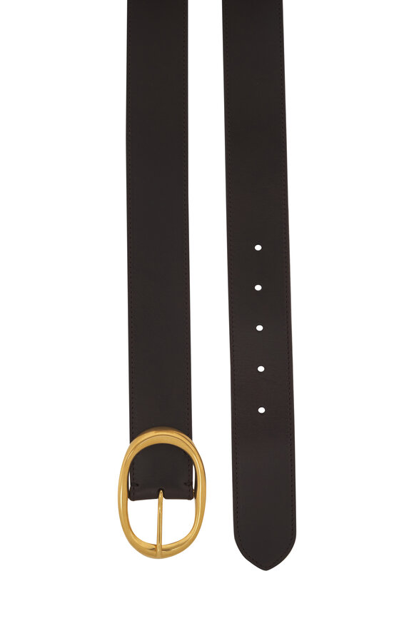 TWP Dakota Brown Wide Leather Belt - view 2