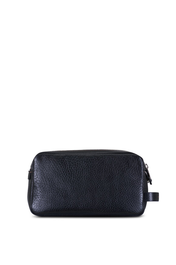 Brunello Cucinelli - Nero Leather Dopp Kit