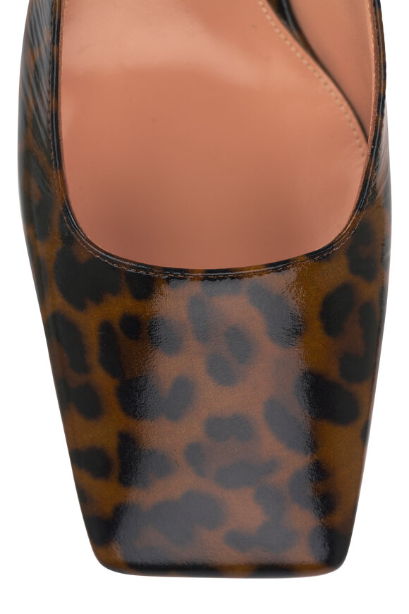 Gianvito Rossi - Freeda Leopard Patent Leather Slingback, 55mm 