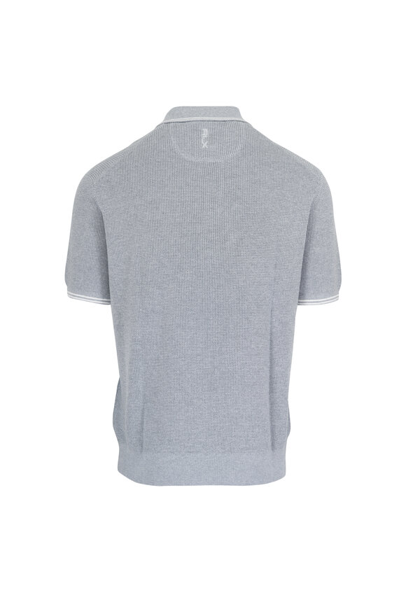 RLX Ralph Lauren Gray Heather Waffle Knit Polo - view 2