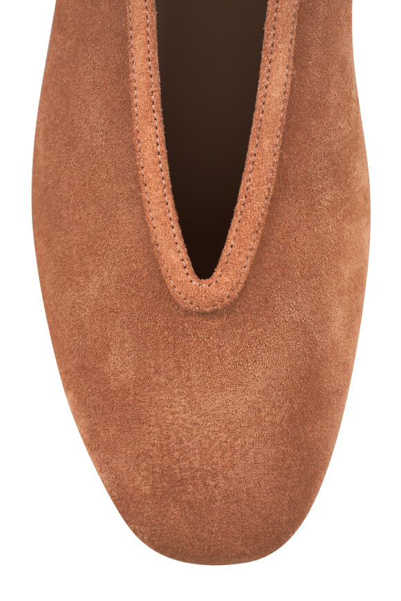 Le Monde Béryl Luna Sienna Suede Flat - view 5