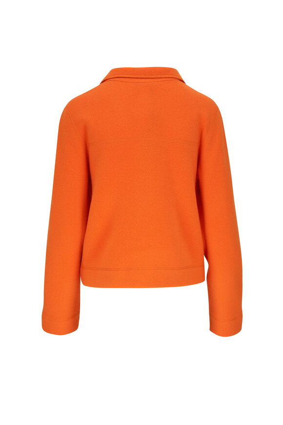 Akris - Pumpkin Double-Faced Cashmere Cardigan 