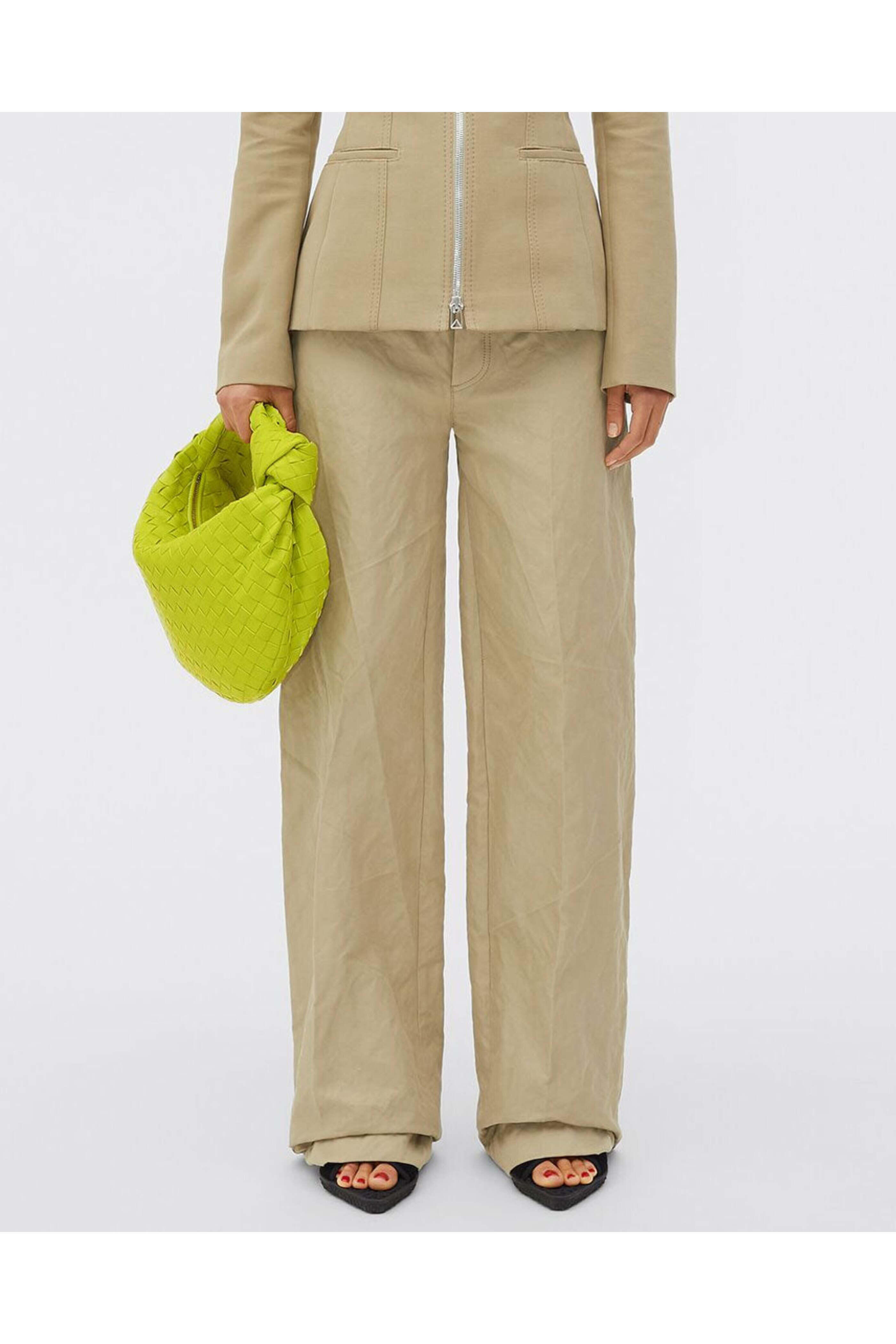 Bottega Veneta - Teen Jodie Intrecciato Hobo Bag in Acid Kiwi