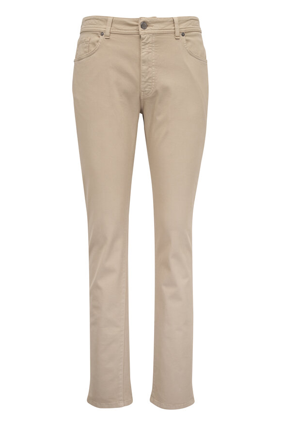 Barmas Dean Beige Cotton Twill Five Pocket Pant