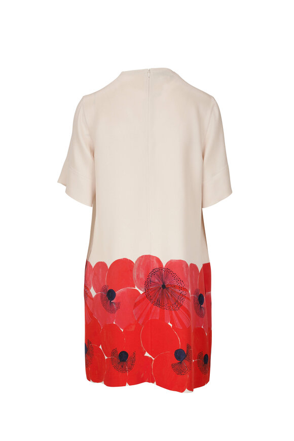 Akris - Poppy Print Shift Dress