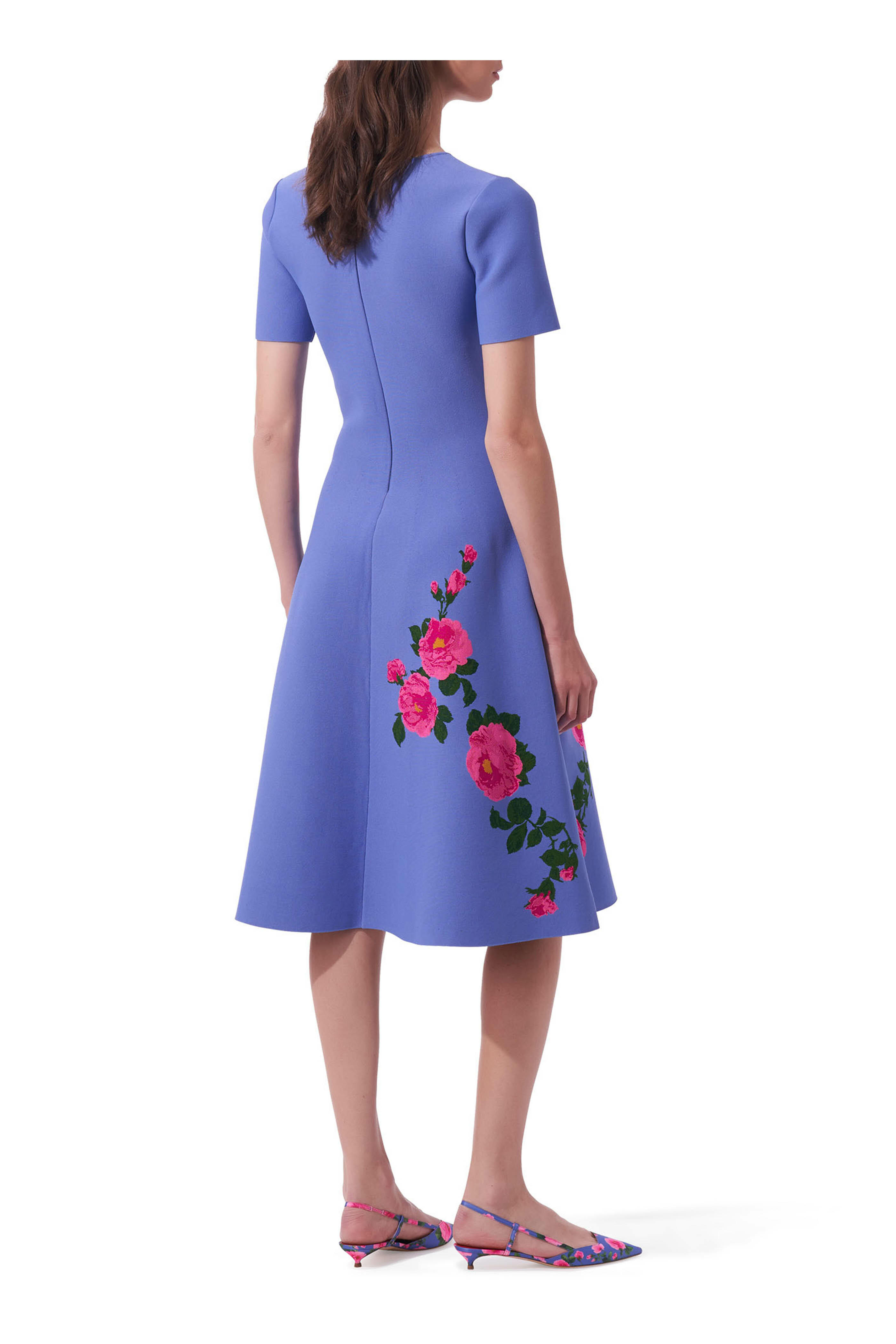トップス jacquard flare cami tunic (blue flower) jacquard flare cami tunic (blue flower) – POPPY