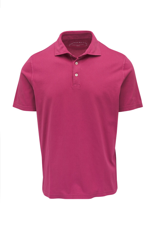 Ralph Lauren Purple Label - Purple Monogram Piqué Polo Ralph Lauren Purple Label - Purple Monogram Piqué Polo