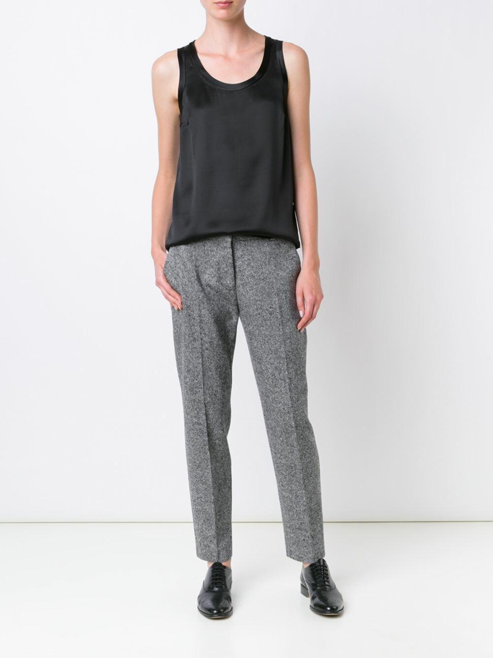Brunello Cucinelli - Black Silk Scoop Neck Reversible Tank