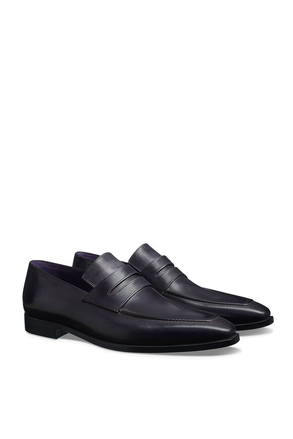 Berluti - Andy Démesure Nero Grigio Leather Loafer