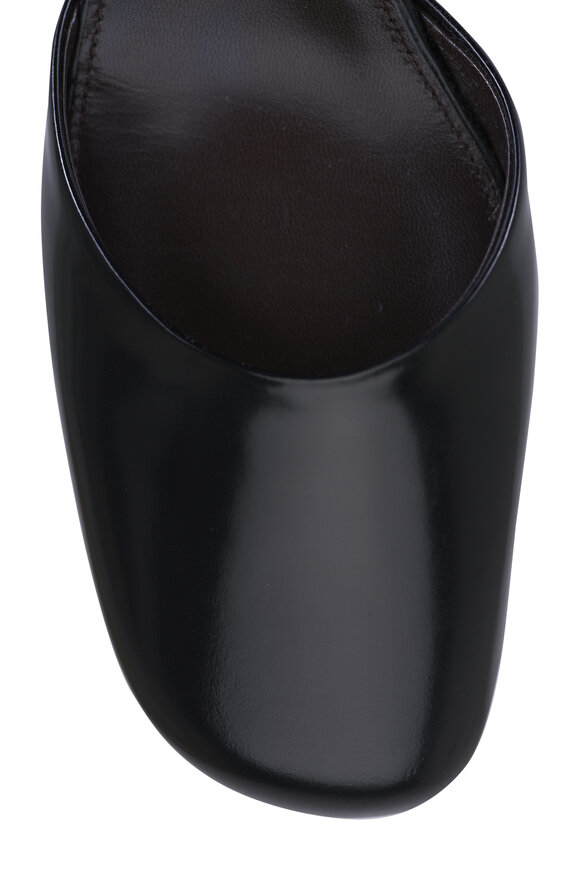 The Row Penelope Black Leather Ankle Strap Pump, 45mm - view 4