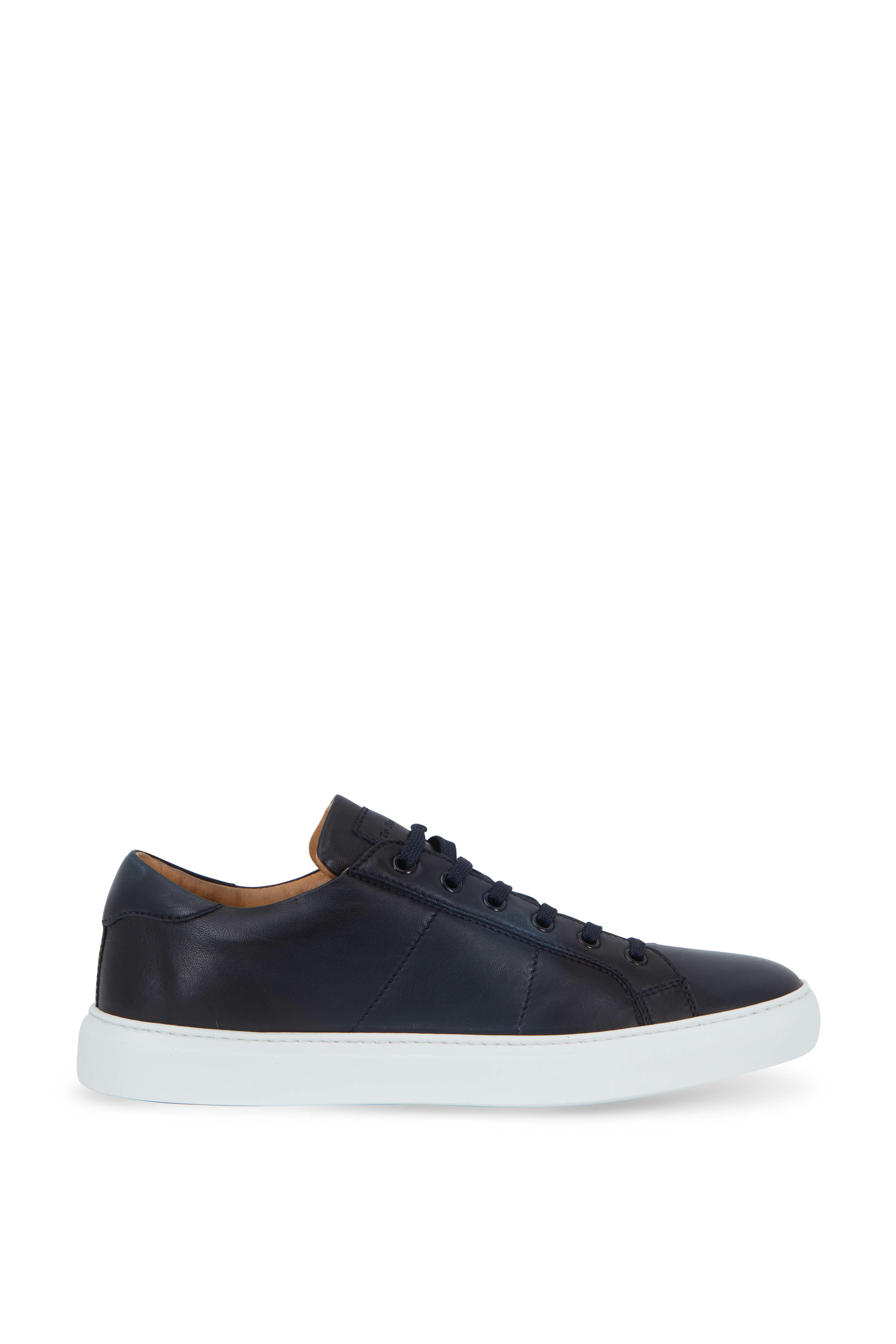 To Boot New York - Colton Navy Blue Quilted Leather Sneaker