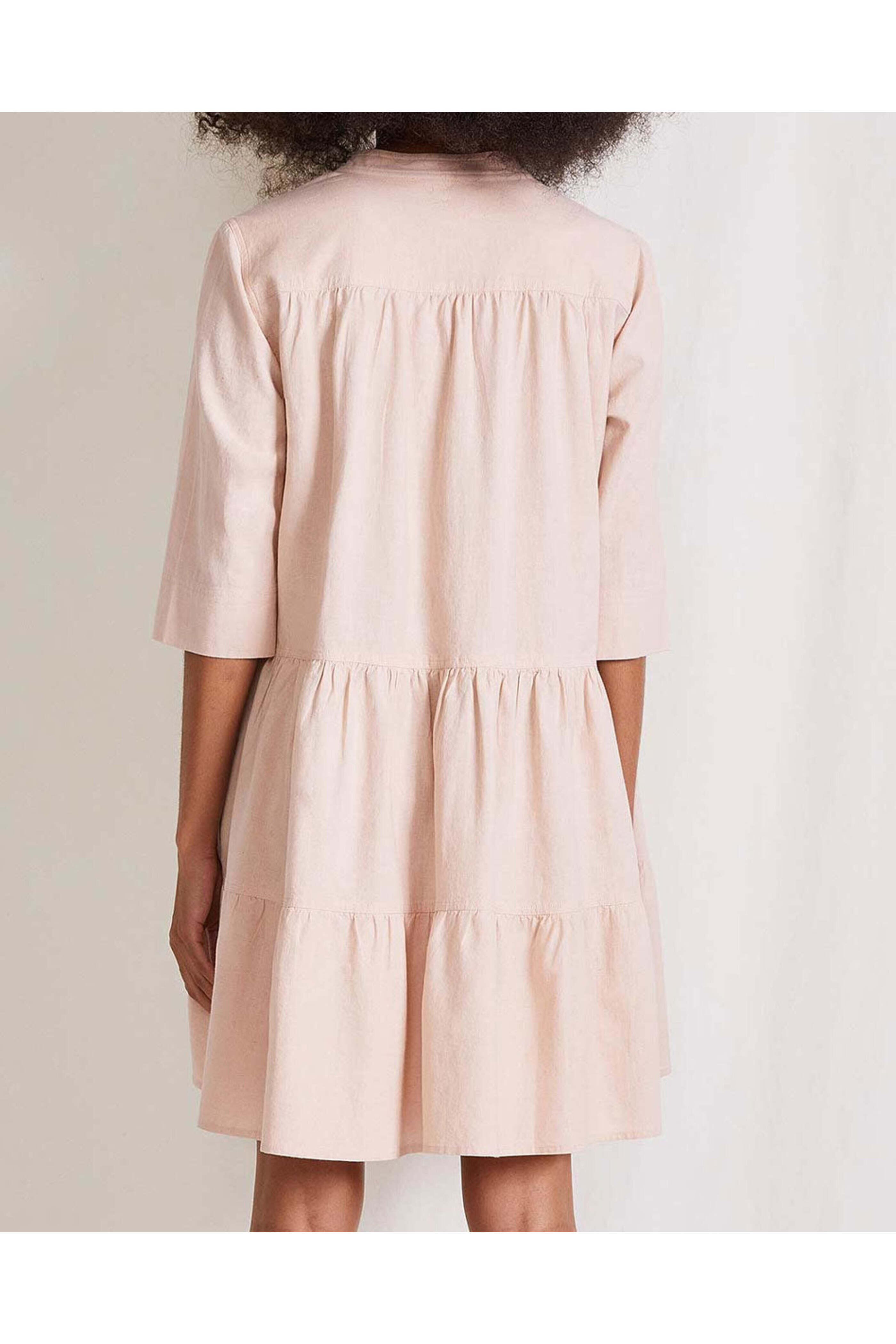 Apiece Apart - Blush Maurino Drop Waist Mini Dress