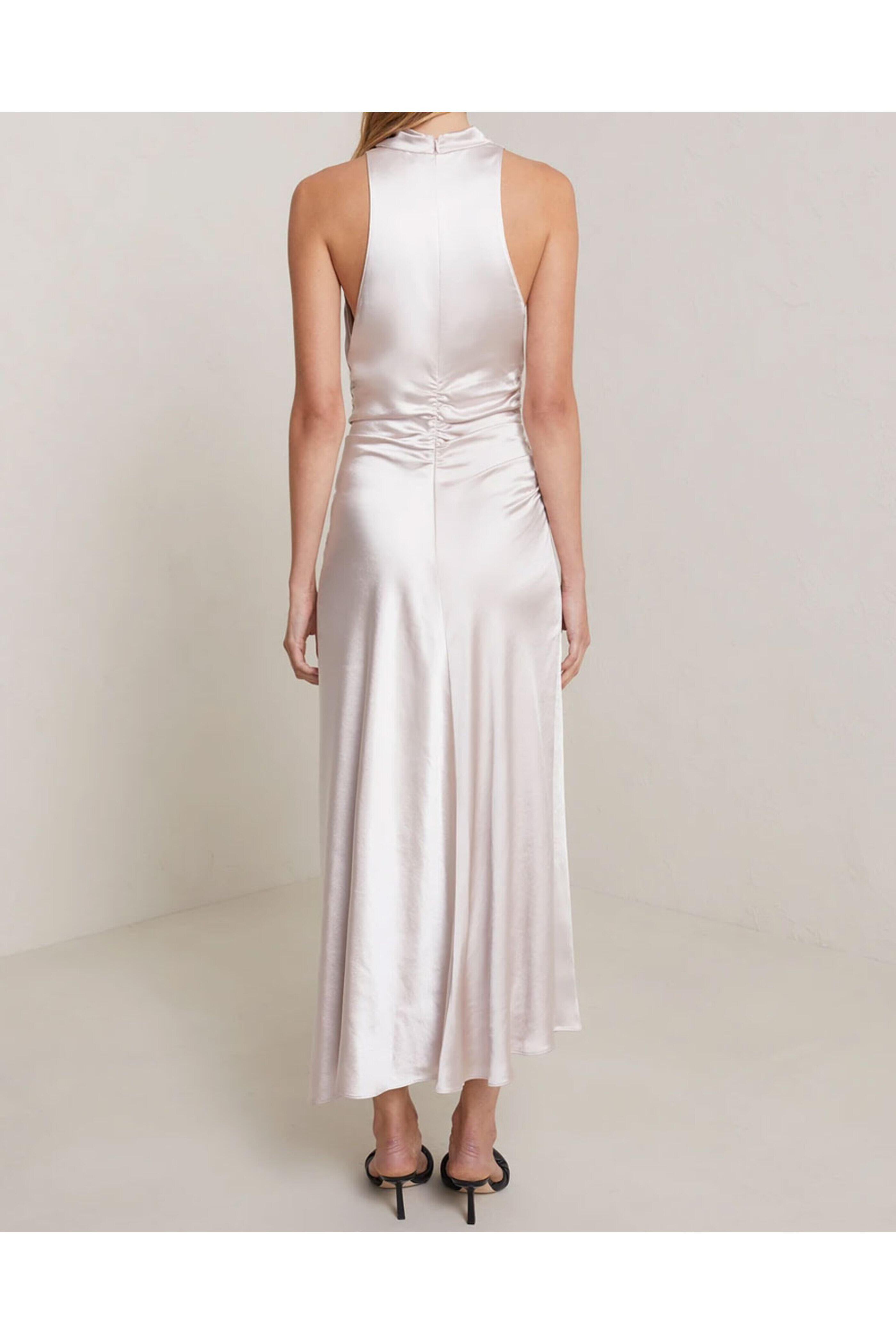 A.L.C. - Pink Satin Inez Midi Dress