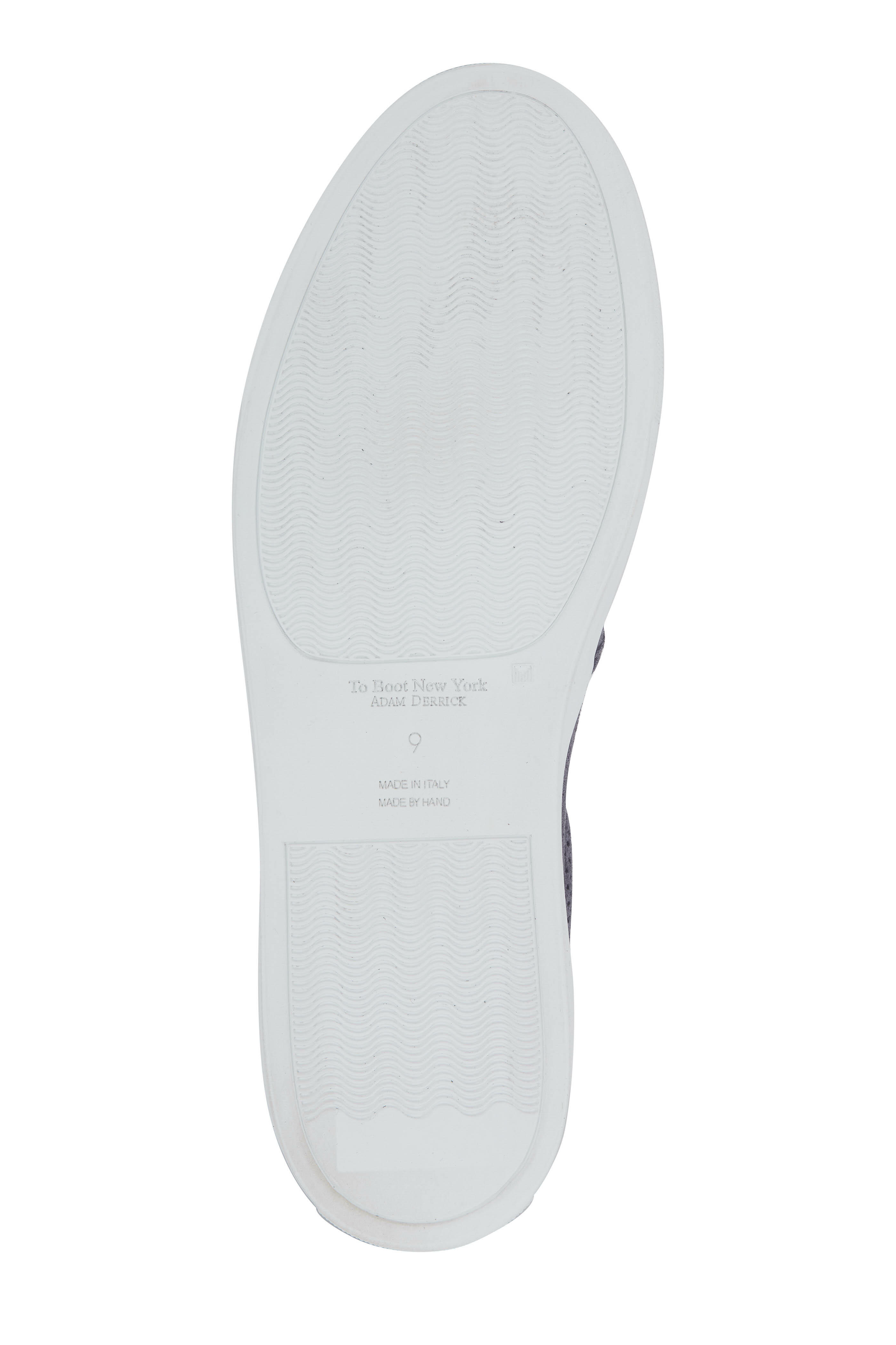To Boot New York - Racer Gray Perforated Suede Slip-On Sneaker