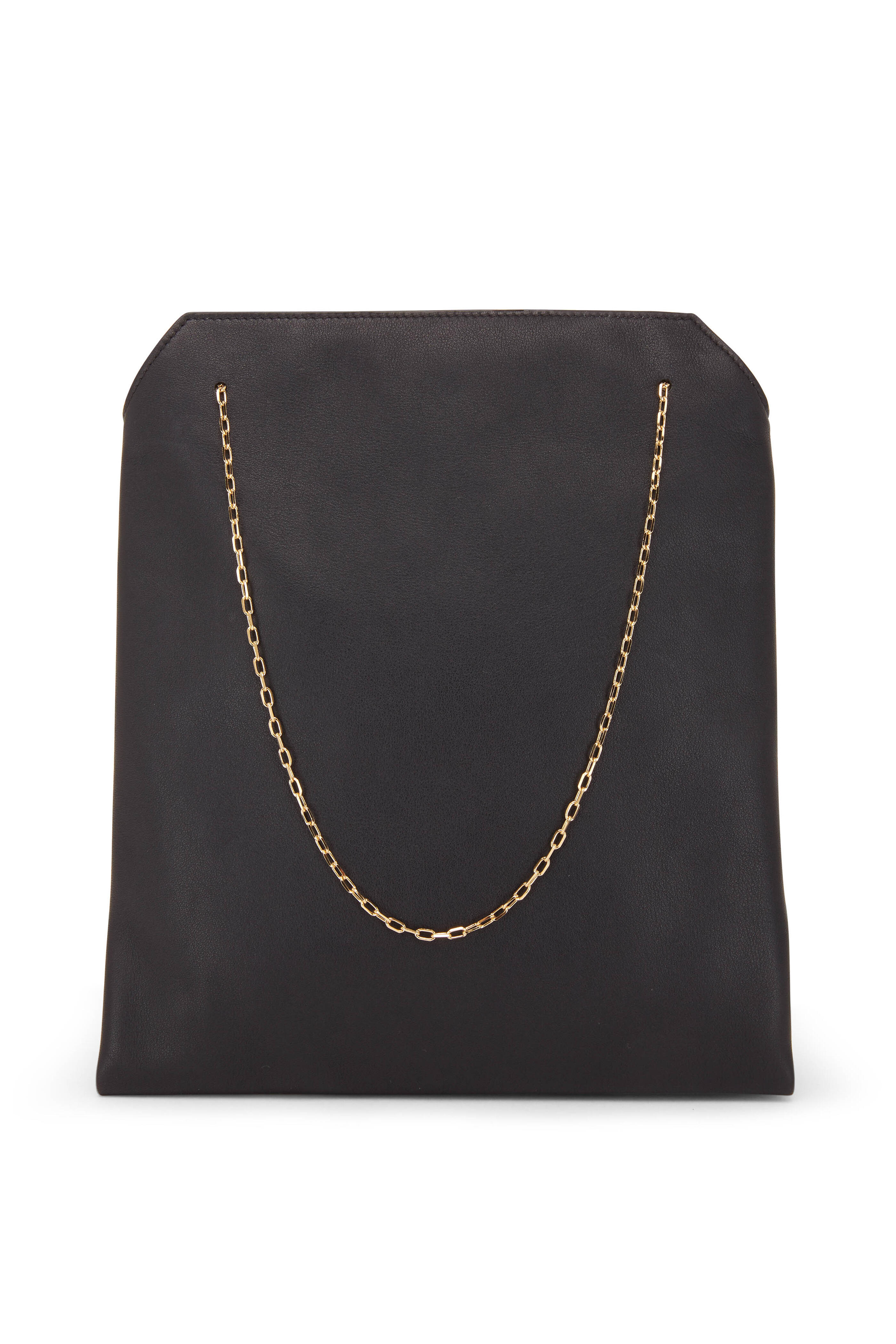 The Row - Small Lunch Black Leather Chain Bag | Mitchell Stores