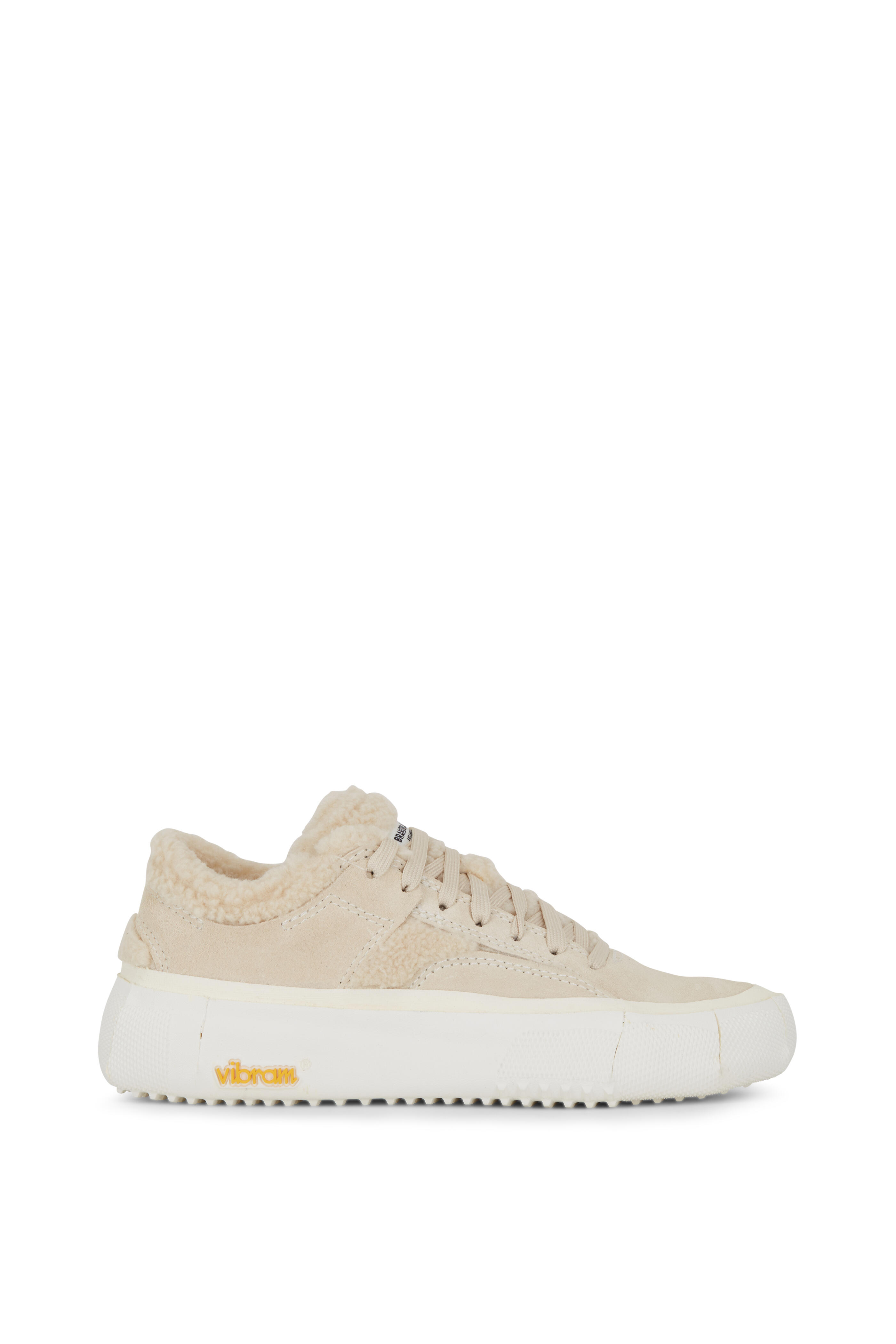 Brandblack - Natural Suede and Faux Shearling Lined Sneakers