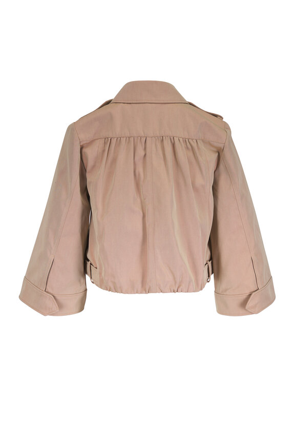 Dorothee Schumacher Luxury Layer Tan Cropped Jacket - view 4