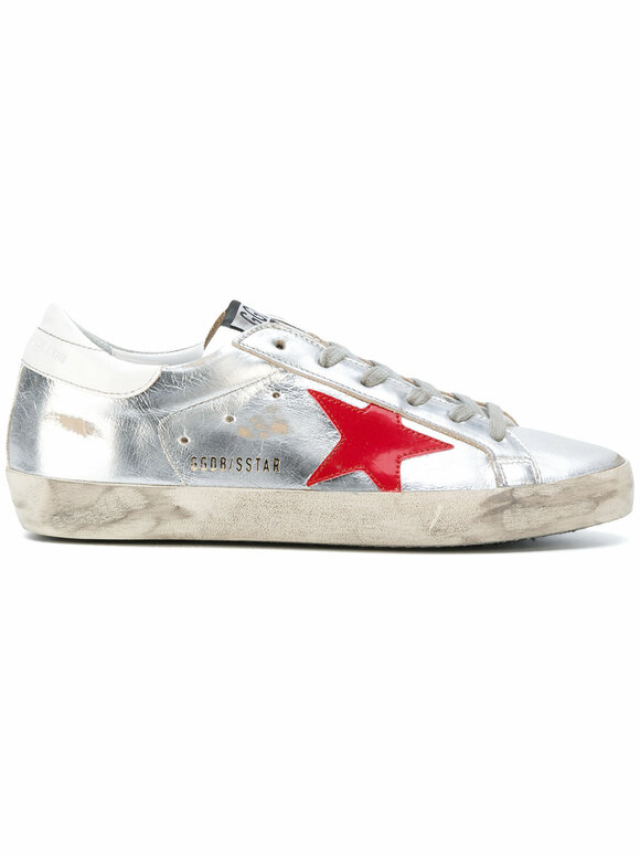 Golden Goose - Women's Superstar Silver Leather Low-Top Sneaker