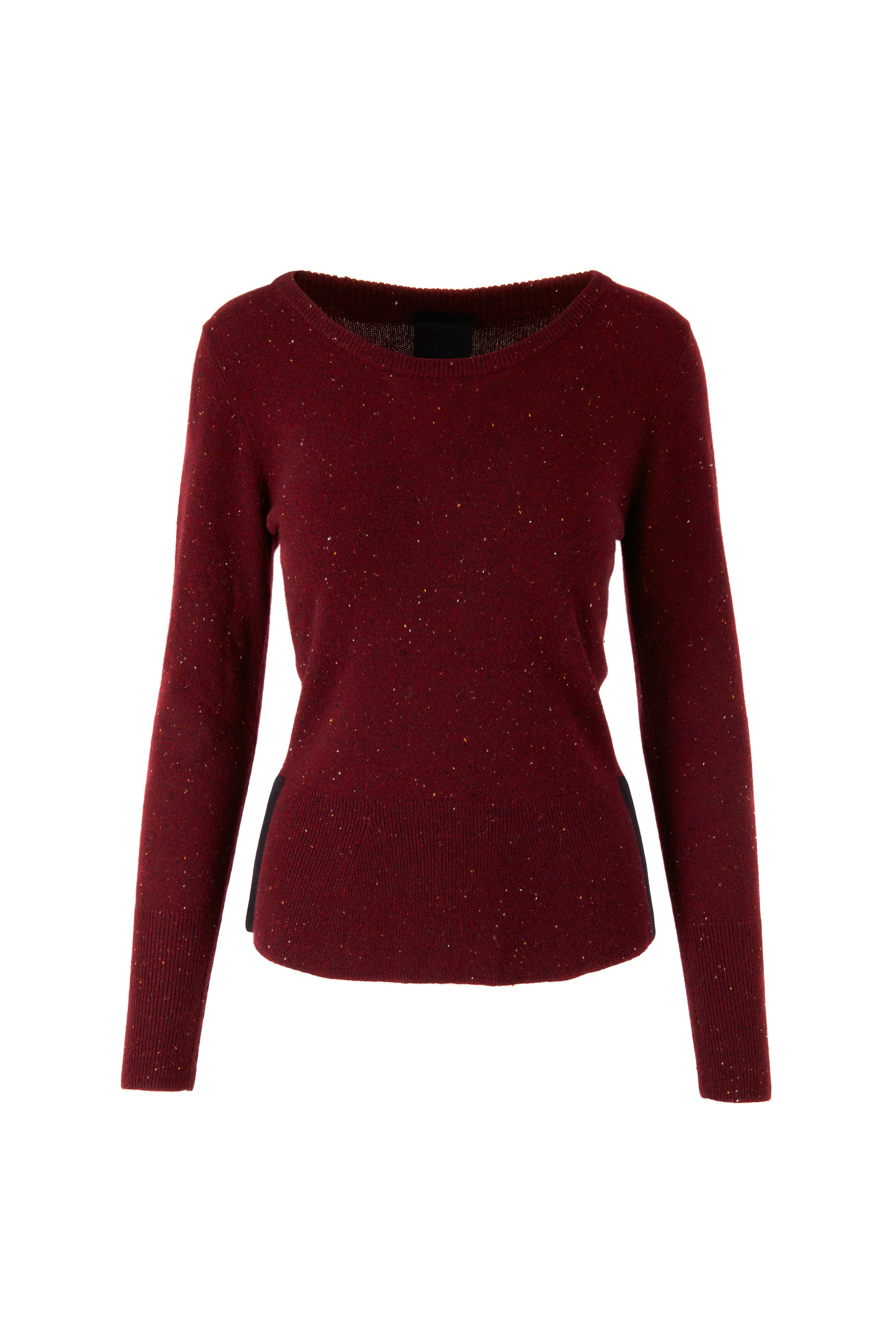 KZ_K Studio - Crimson Red Cashmere Crewneck Sweater