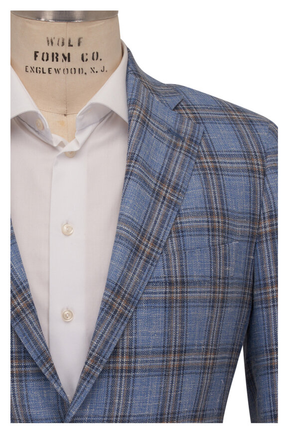 Men's Blue Blazers, Plaid, Linen, Wool & More